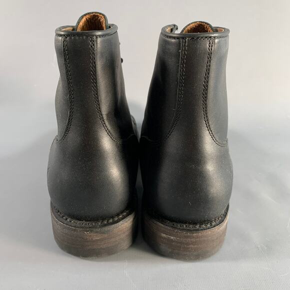 FRYE Size 8.5 Black Leather Lace Up Boots main image 8